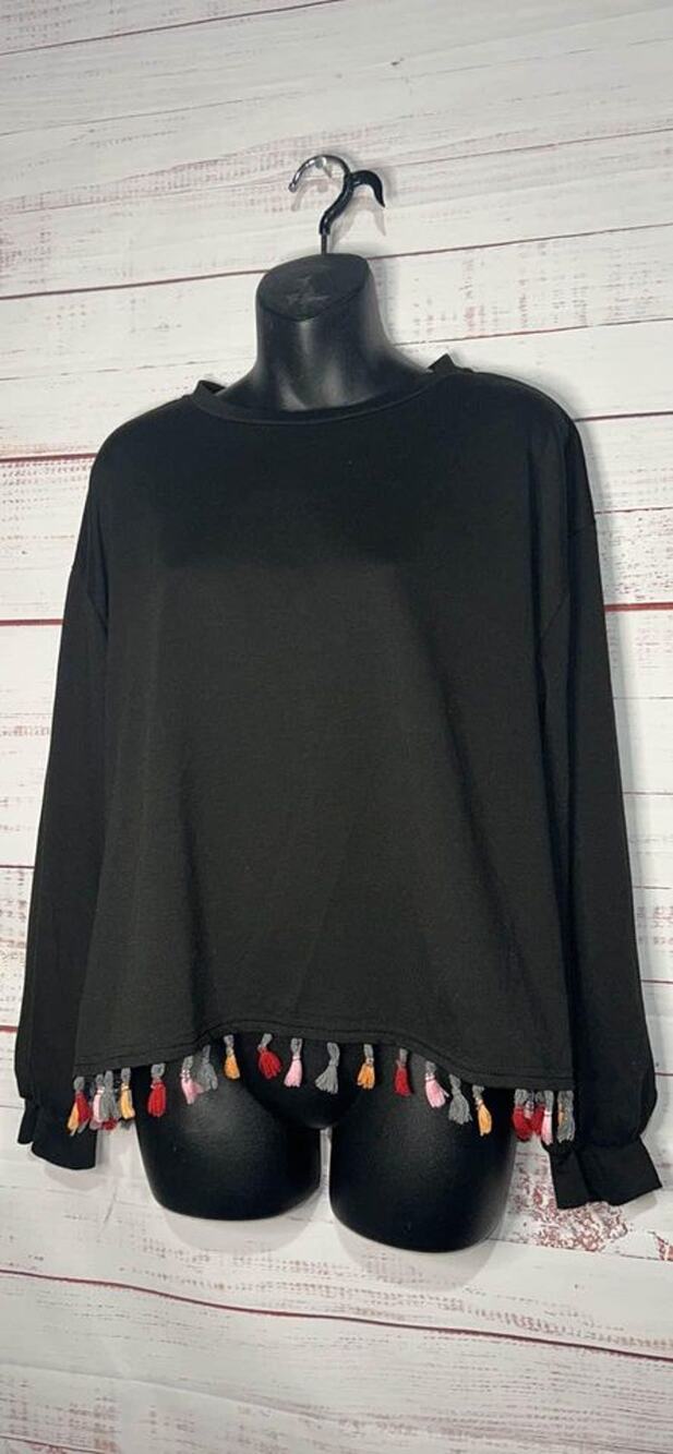 Shein Tassle Trim Sweatshirt Small